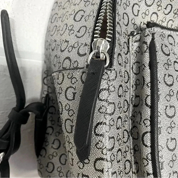 NWOT Guess Signature Logo Vegan Leather Mini Backpack - Picture 12 of 14